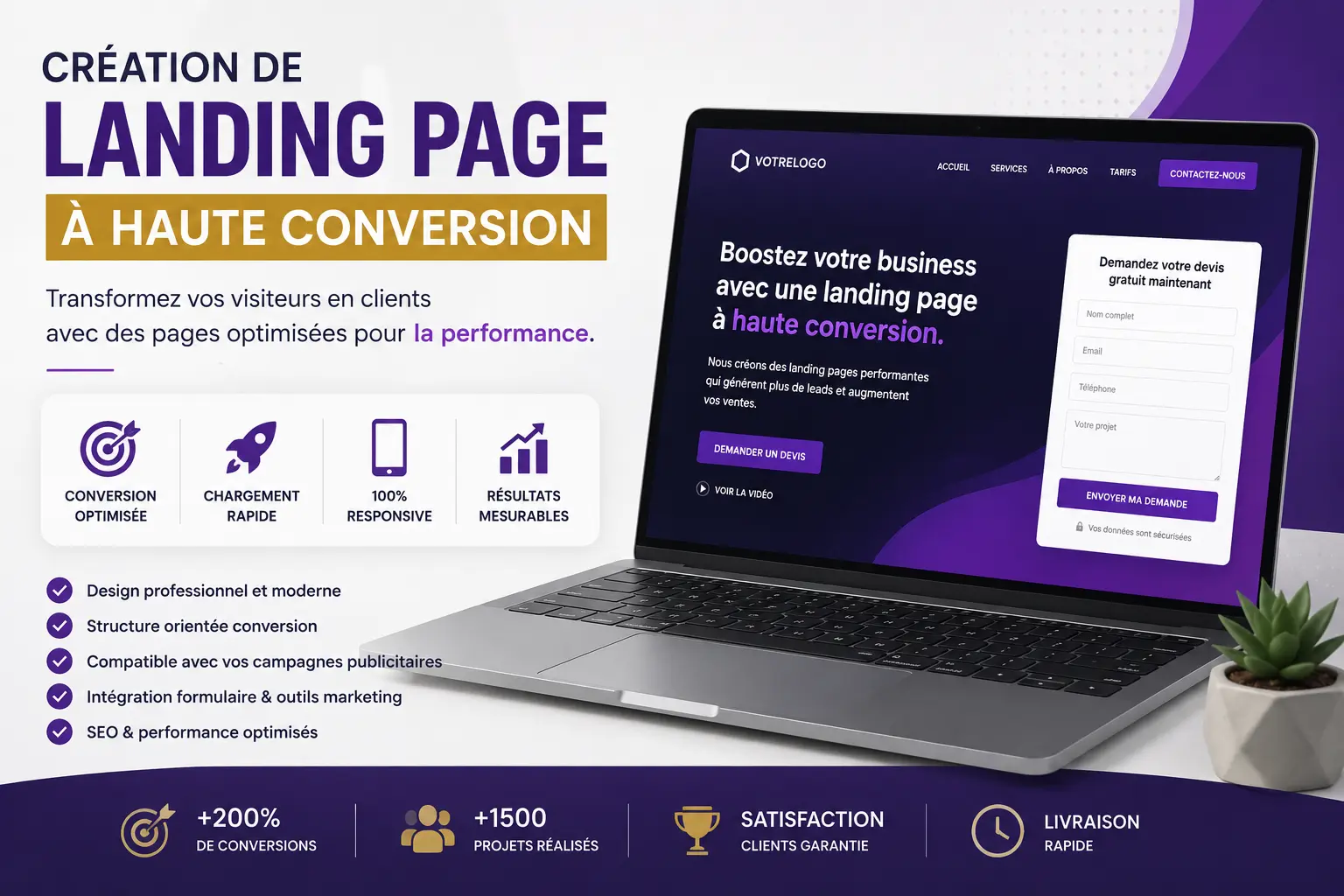 Création de Landing Page à Haute Conversion