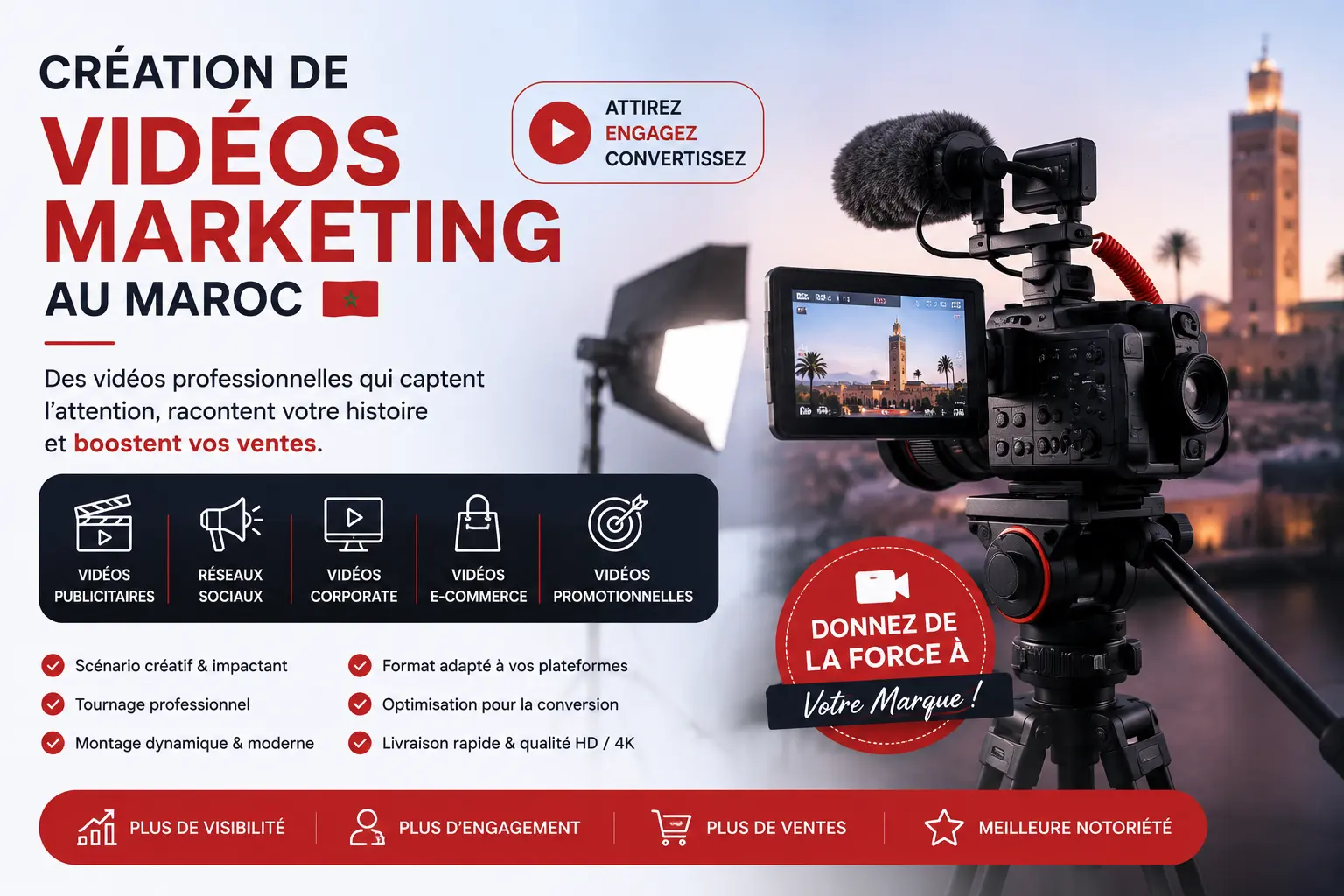 Création de Vidéos Marketing au Maroc