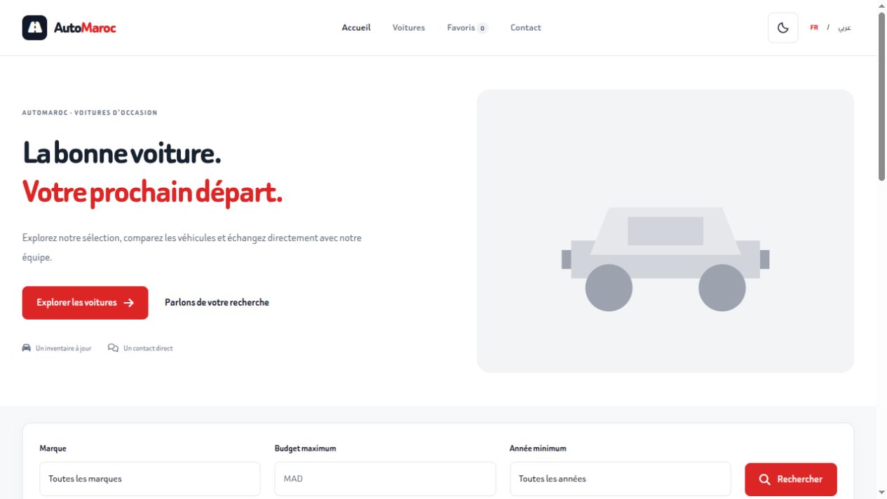 AutoMaroc · Site de vente de voitures d’occasion